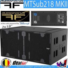 Audiofocus MTSub218 MKII, active 2x18" subwoofer